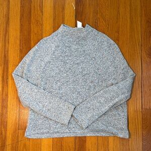 H&M Heathered Gray Turtleneck Top